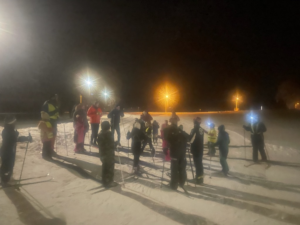 Årets første skitrening.